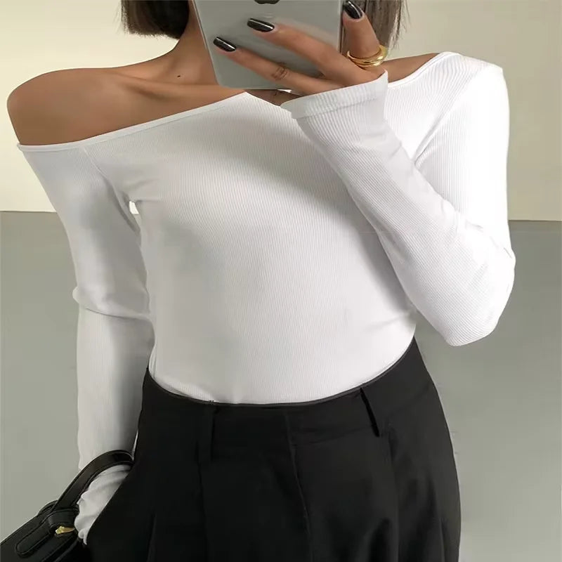 Fashion Off-shoulder T-shirts
