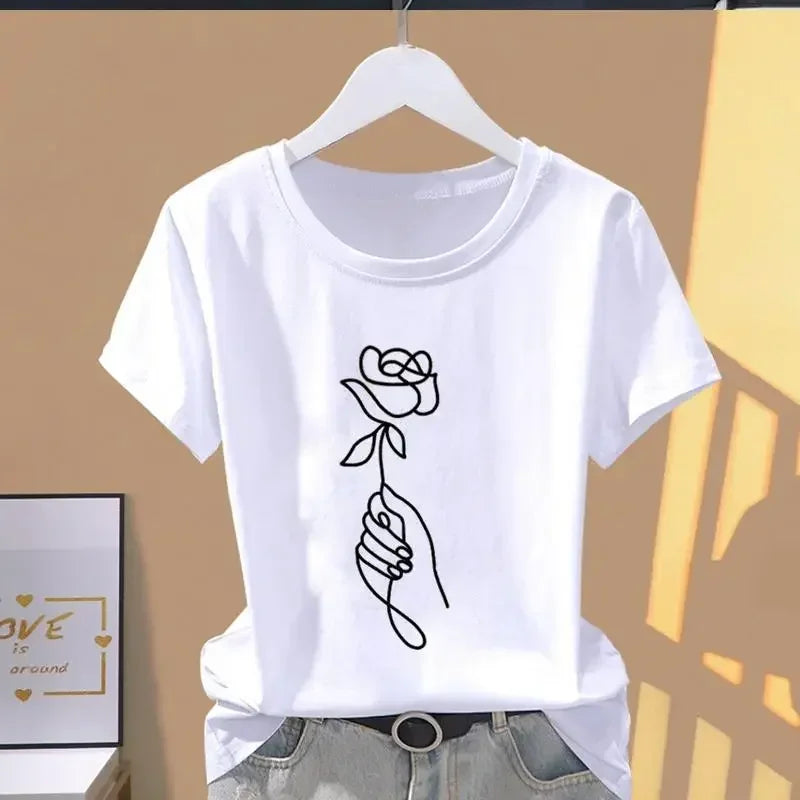Fashion Casual Short Sleeve T-shirt